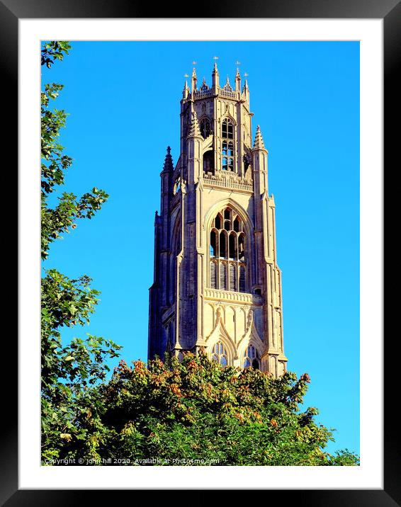Parish church Known as The Stump at Boston in Lincolnshire. Framed Mounted Print by john hill