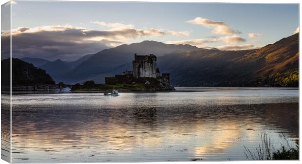 Early Morning at the Castle Canvas Print by Roger Daniel