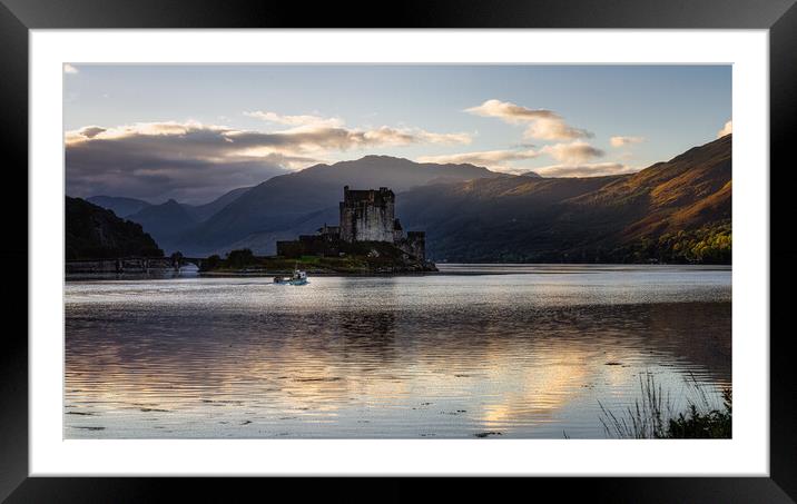 Early Morning at the Castle Framed Mounted Print by Roger Daniel