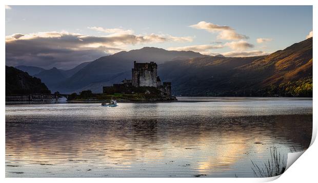 Early Morning at the Castle Print by Roger Daniel