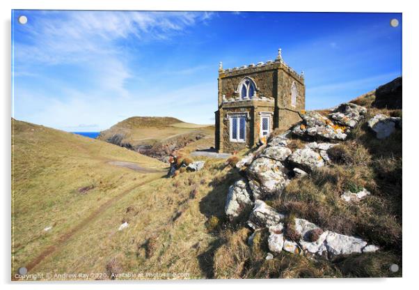 Doyden Castle Acrylic by Andrew Ray