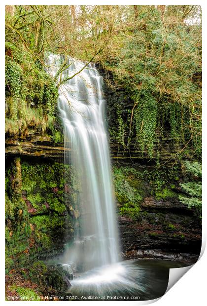 Glencar waterfall Print by jim Hamilton