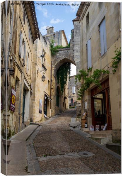 Saint Emilion Archway Canvas Print by Hannah Temple