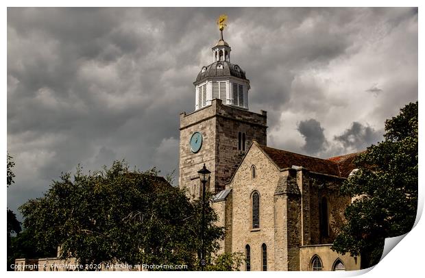 Portsmouth Cathedral Print by Phil Whyte