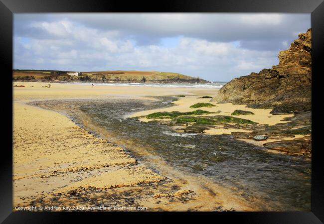 Harlyn Bay Framed Print by Andrew Ray