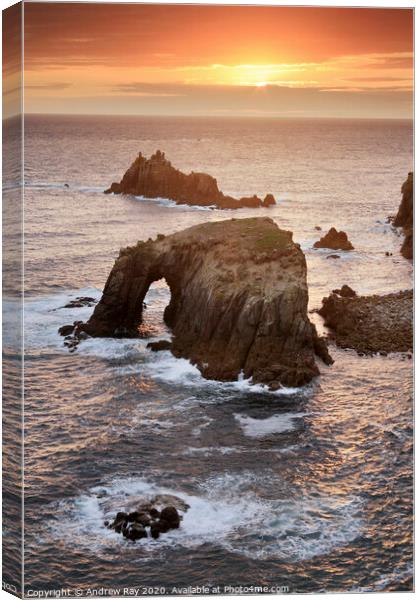 Lands End Sunset Canvas Print by Andrew Ray