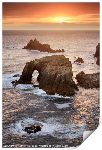 Lands End Sunset Print by Andrew Ray