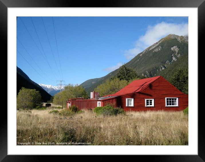 Arthurs Pass, South Island, New Zealand Framed Mounted Print by Chris Bos