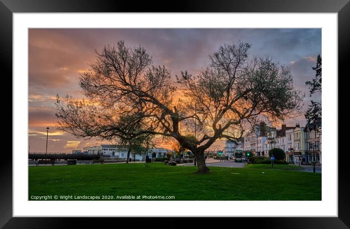 Good Morning Ryde Framed Mounted Print by Wight Landscapes