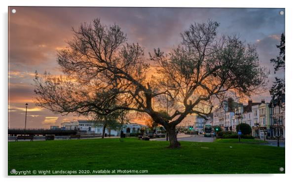 Good Morning Ryde Acrylic by Wight Landscapes