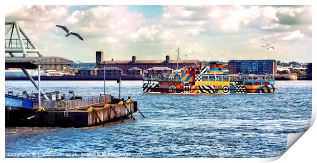 MV Snowdrop, Liverpool's own Dazzle ship Print by Frank Irwin