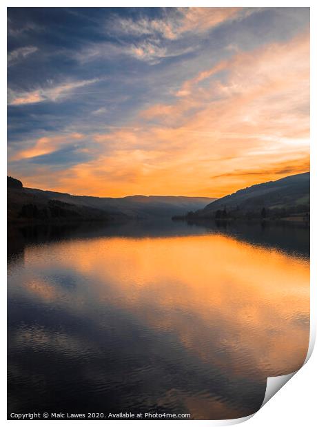 Sunset reflections  Print by Malc Lawes