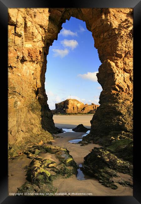 The Arch (Perranporth) Framed Print by Andrew Ray