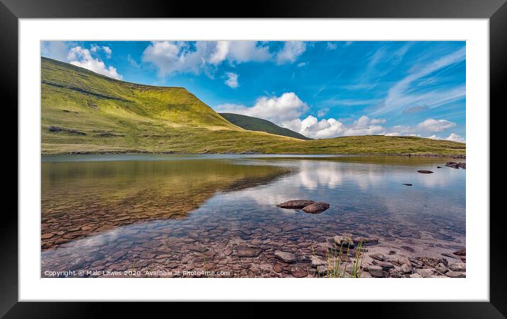 A Mountain lake  Framed Mounted Print by Malc Lawes
