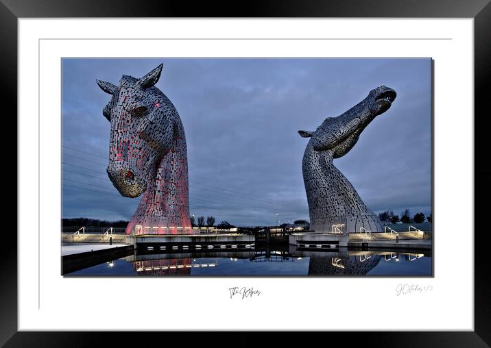 The Kelpies Framed Mounted Print by JC studios LRPS ARPS