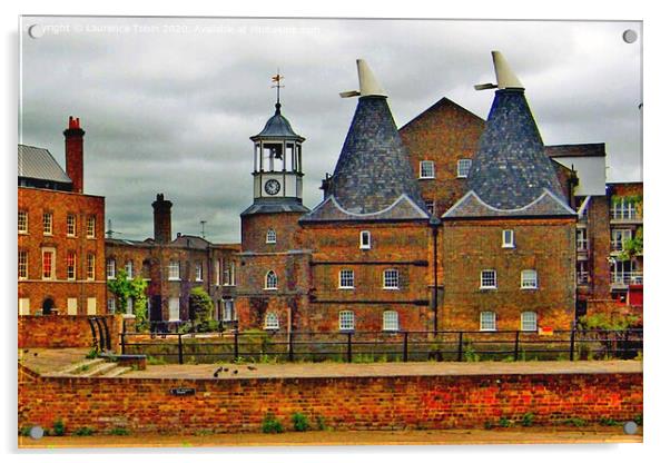Three Mills Island and Studios. Stratford, London Acrylic by Laurence Tobin
