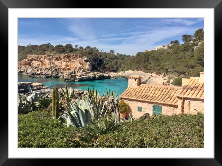 Beautiful bay in Mallorca, Spain Framed Mounted Print by Sandra Broenimann