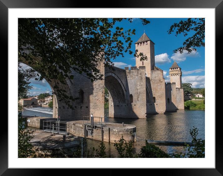 Pont Valentre Cahors Framed Mounted Print by Alan Kirkby