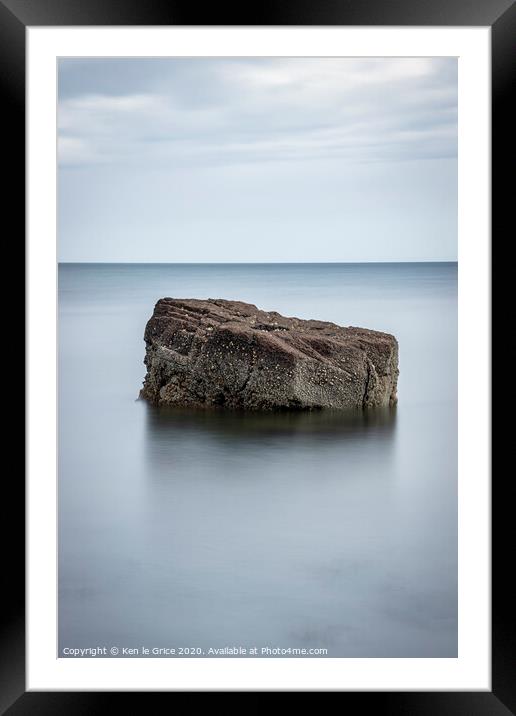 Simplicity Framed Mounted Print by Ken le Grice
