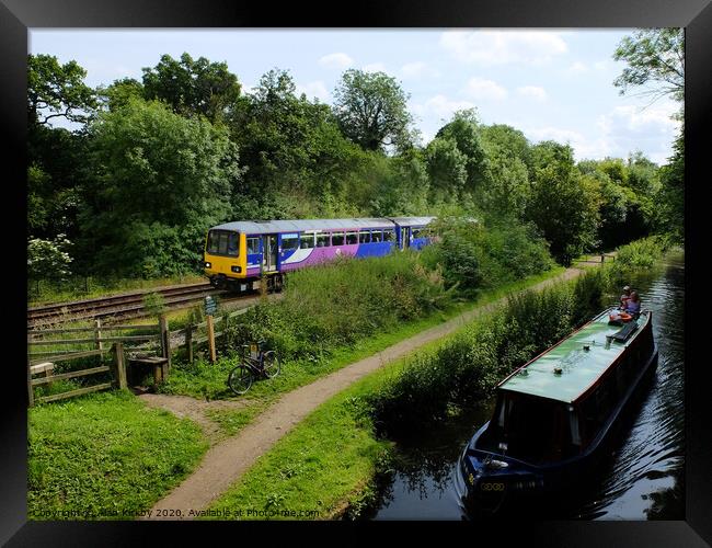 Rail and Canal Framed Print by Alan Kirkby