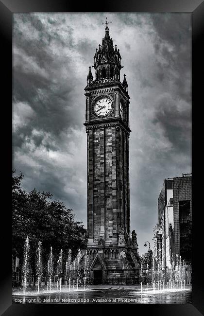 Albert Memorial Clock - Belfast Framed Print by Jennifer Nelson