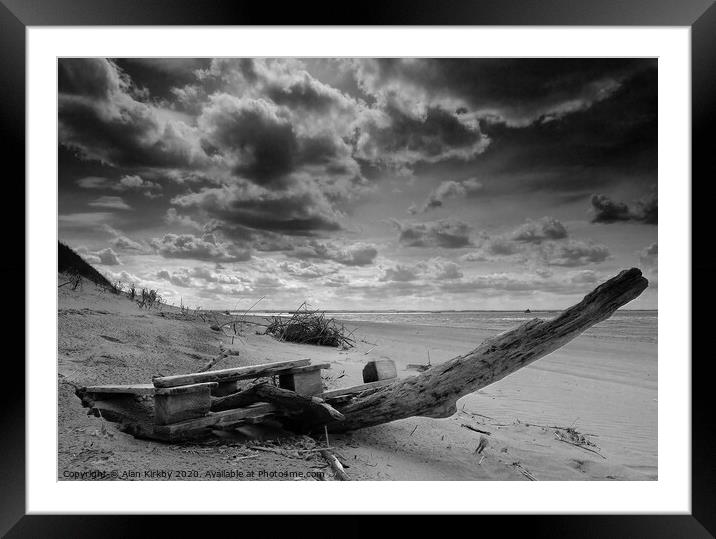 Spurn Point Framed Mounted Print by Alan Kirkby