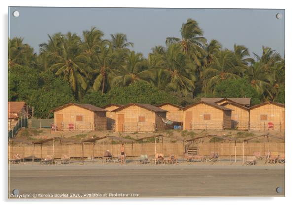 Beach Shacks Mandrem Acrylic by Serena Bowles