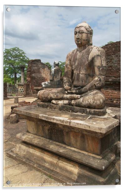 Buddha Statue Polonnaruwa Acrylic by Serena Bowles