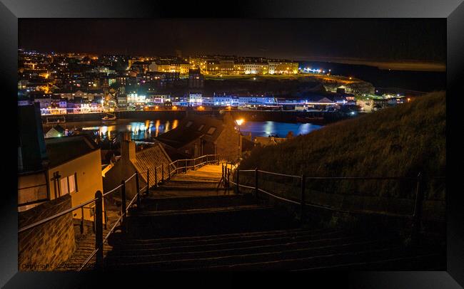 The Abbey Steps at Whitby, North Yorkshire, UK Framed Print by Alan Kirkby