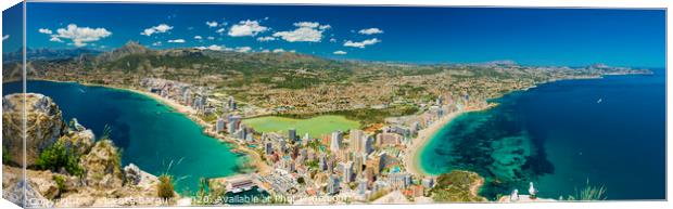 Calpe and beaches view Canvas Print by Vicente Sargues
