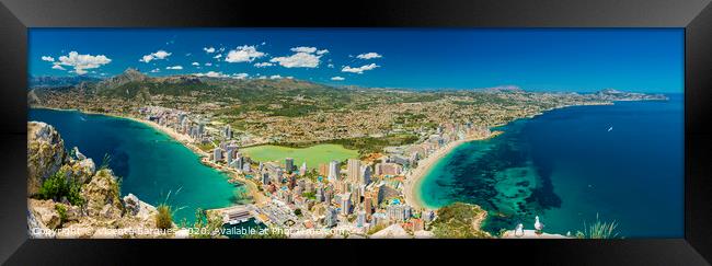 Calpe and beaches view Framed Print by Vicente Sargues