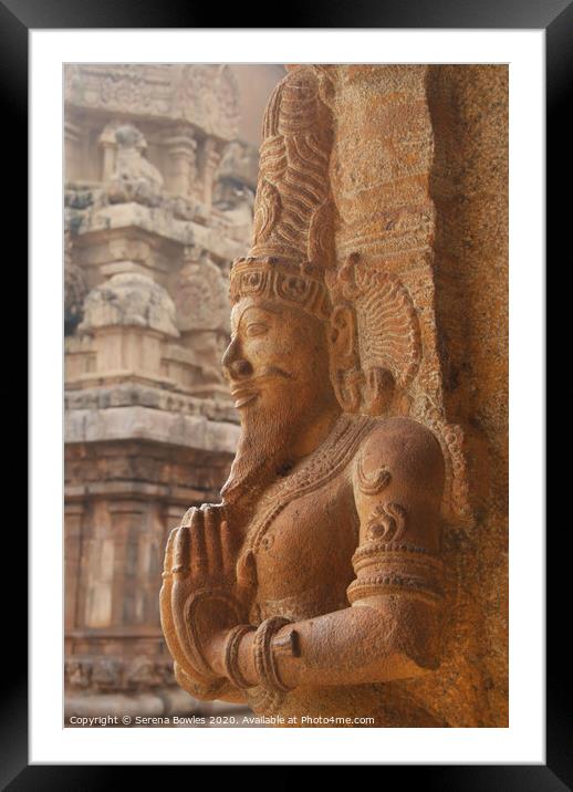 Temple Guardian Tanjore Framed Mounted Print by Serena Bowles