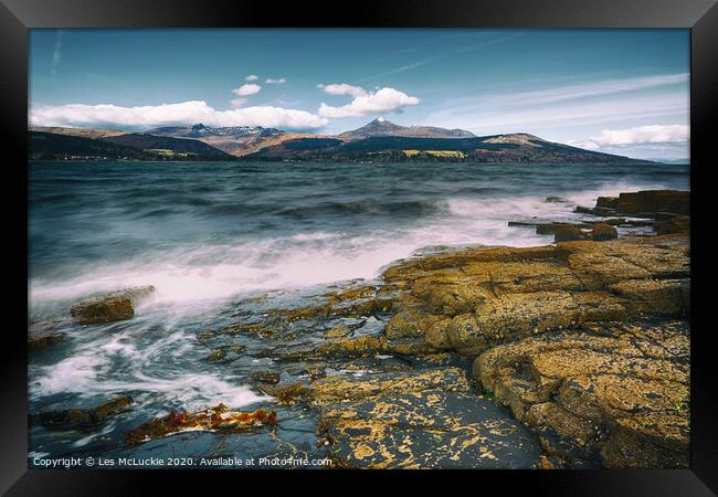 Majestic Arran A Scenic Wonder Framed Print by Les McLuckie
