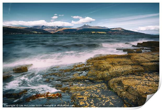 Majestic Arran A Scenic Wonder Print by Les McLuckie
