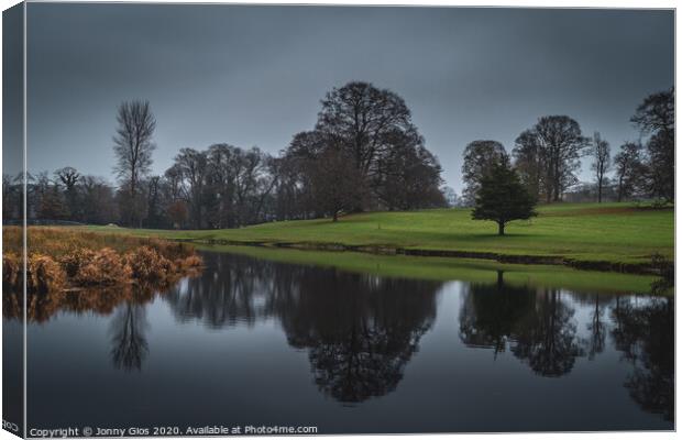 River Bela Reflections in Milnthorpe Canvas Print by Jonny Gios