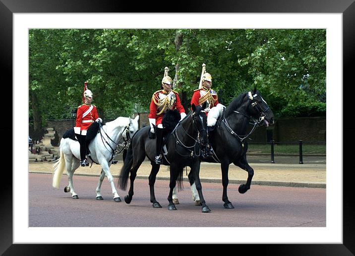 Household Cavalry Framed Mounted Print by Chris Day