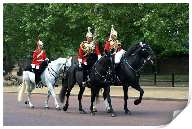 Household Cavalry Print by Chris Day