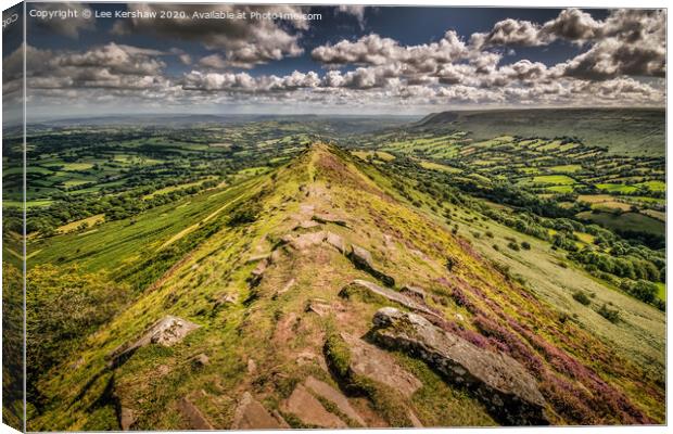 The Ridge of the Black Hill Canvas Print by Lee Kershaw