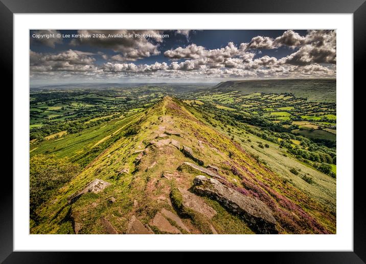 The Ridge of the Black Hill Framed Mounted Print by Lee Kershaw