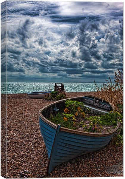 Beached at Brighton Canvas Print by Chris Lord