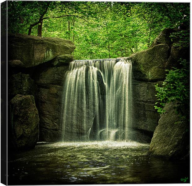 The Inner City Waterfall Canvas Print by Chris Lord