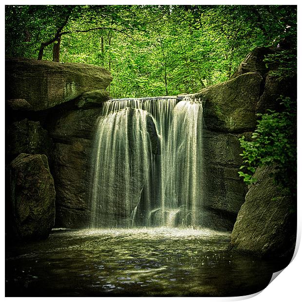 The Inner City Waterfall Print by Chris Lord