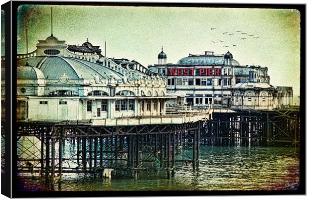 Brighton's Victorian West Pier Canvas Print by Chris Lord