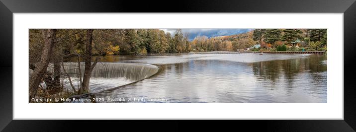 Belper river gardens  Framed Mounted Print by Holly Burgess