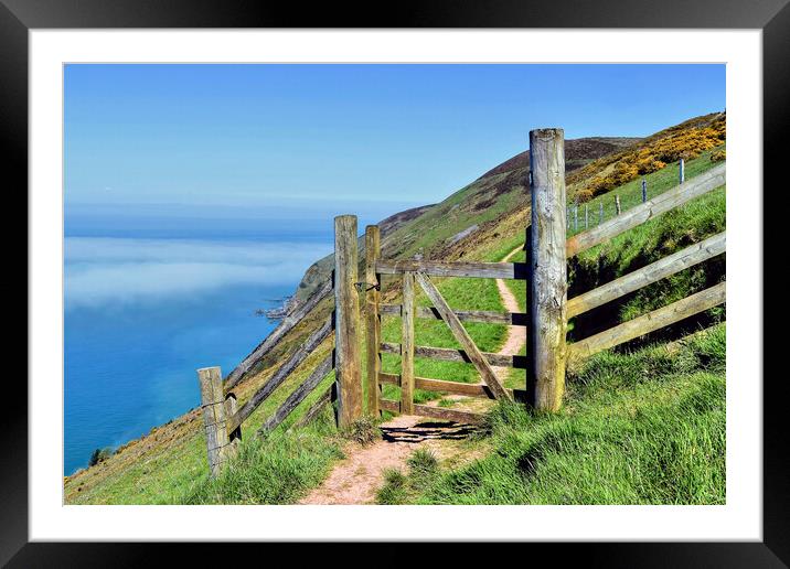 Gateway to Foreland Point Framed Mounted Print by austin APPLEBY
