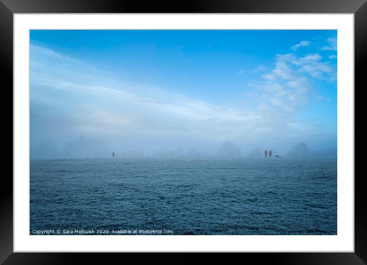 Strangers in the fog Framed Mounted Print by Sara Melhuish