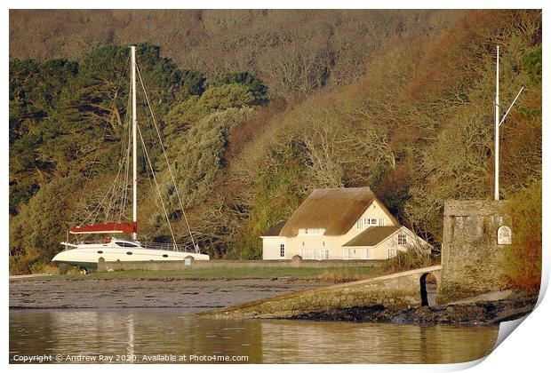 Bar Beach (Helford Passage) Print by Andrew Ray