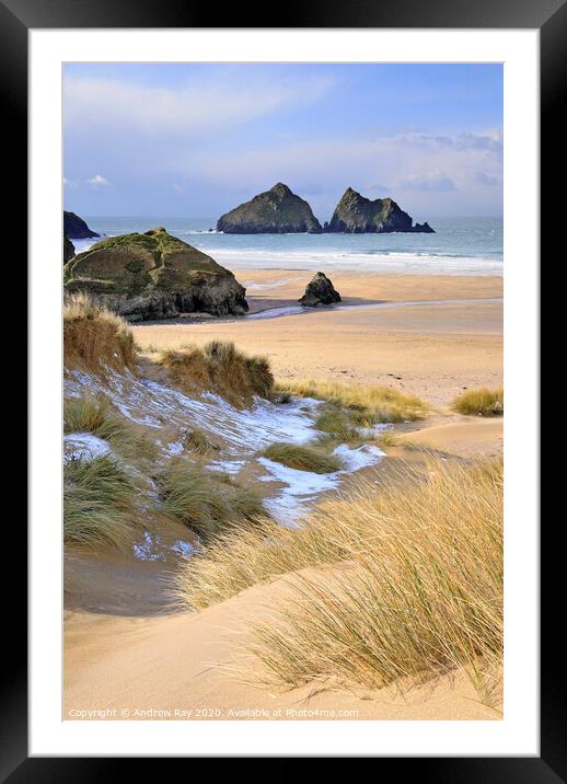 Winter at Holywell Framed Mounted Print by Andrew Ray