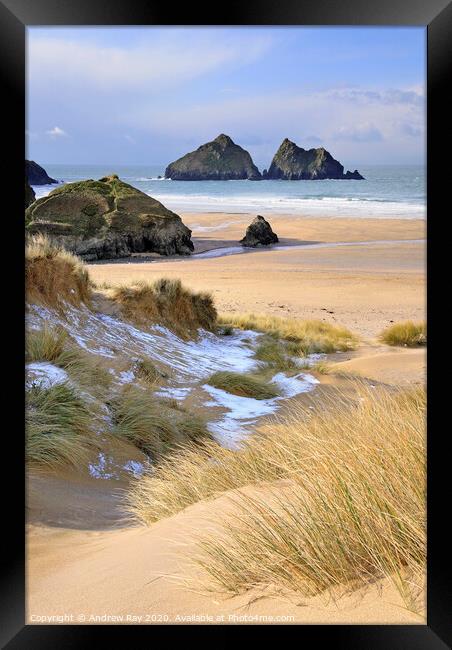 Winter at Holywell Framed Print by Andrew Ray