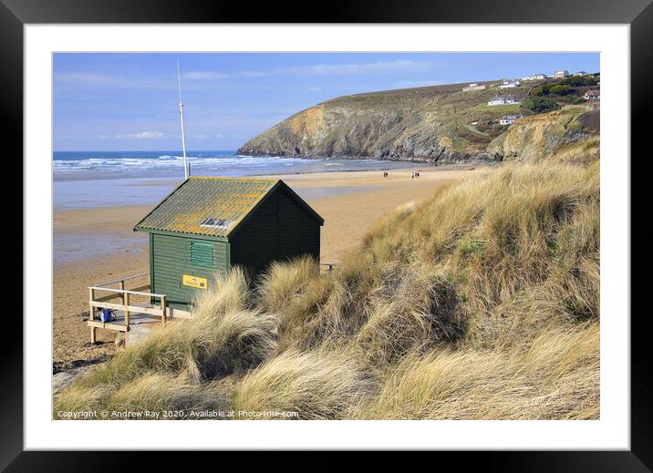 Mawgan Porth Framed Mounted Print by Andrew Ray
